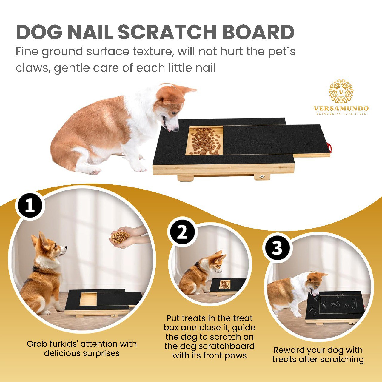 Dog Nail Scratcher With Toy Bundle Keep Your Pets Entertained and their Nail Well-Groomed.