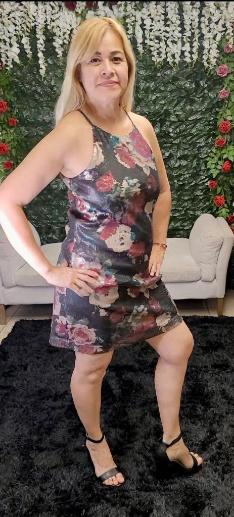 Floral Sequin Dress