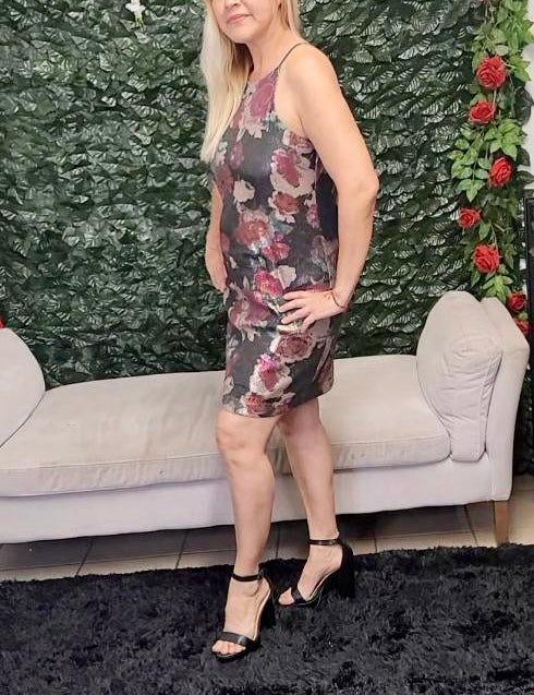 Floral Sequin Dress