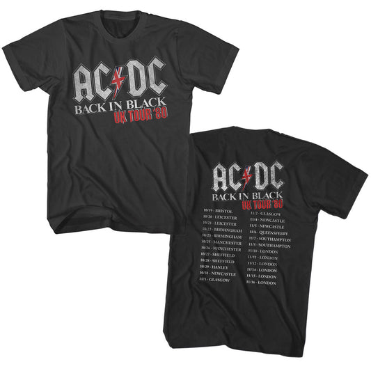 ACDC Back In Black UK Tour Tshirt